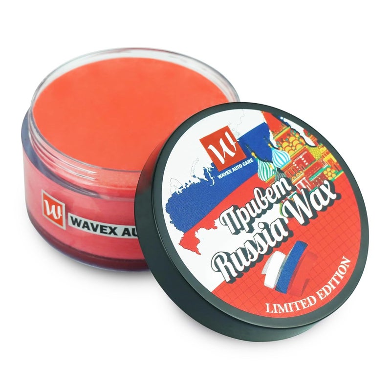 Wavex Russia Car Wax 50g | Extreme Durability Car Paste Wax for Long-Lasting Protection & Shine