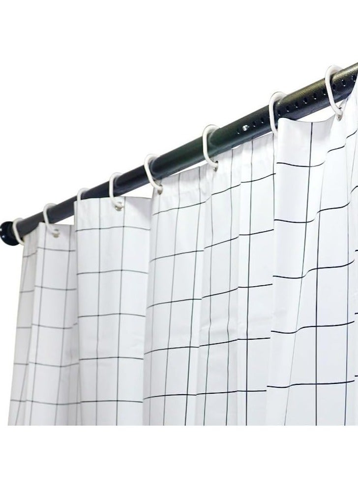 GUDOO قضيب ستارة دش متوتر قضيب ستارة نافذة قابل للتعديل قضيب شد خزانة شديد التحمل منظم ملابس معلق قابل للتعديل لخزانة الحمام والشرفة قضبان الخزانة بدون حفر رف فاصل للغرفة - Image 5