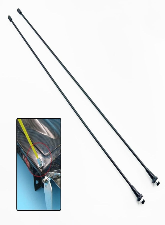 URIMPAVIDO 2PCS RC Boat Plastic Antenna Base Tube Sleeve with M6 Aluminium Antenna Base and Cap for RC Boat Ship Car Truck DIY Model Boat Building Accessories (Black, 320mm Length) - Image 5