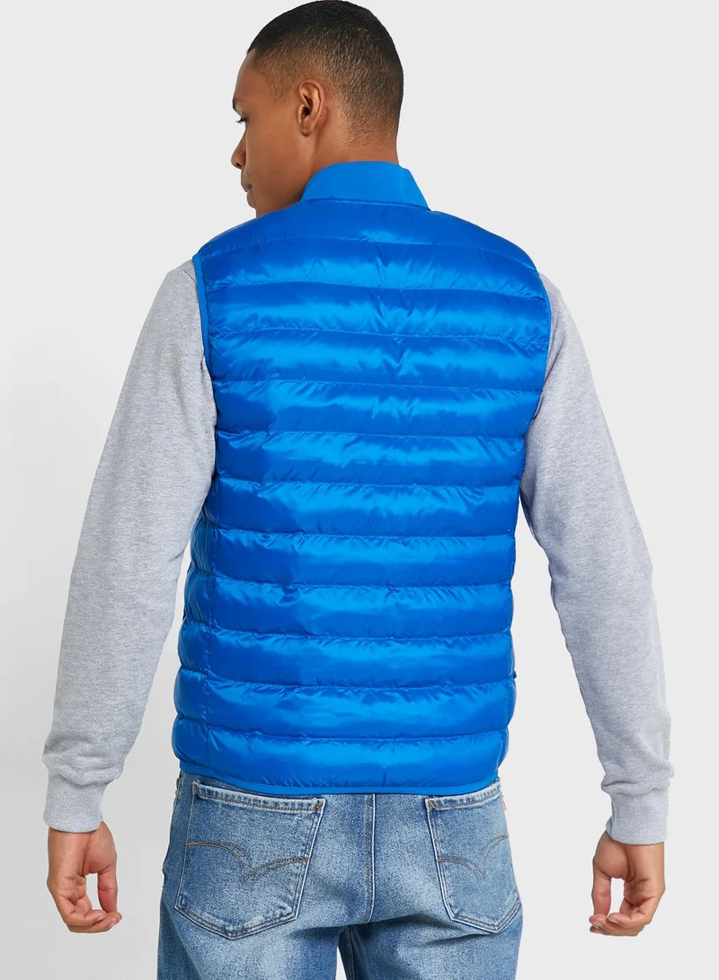 LACOSTE Water-Repellent Puffer Vest
