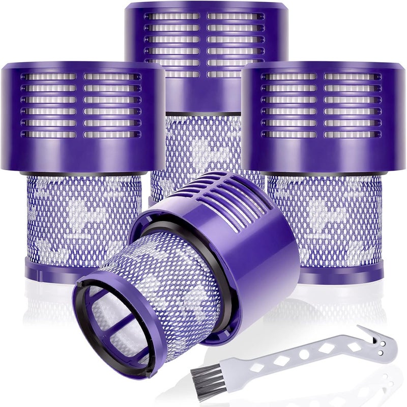 Leadaybetter 4pack Washable Hepa Filter Replacements for Dyson V10 SV12 Cordless Vacuum Cyclone Animal Absolute Total Clean Cordless Vacuum Cleaner, Replace # DY-969082-01 - Image 1