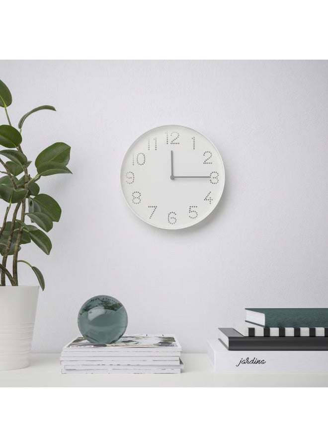 Modern White Wall Clock, Minimalist Decorative Silent Analog Clock, Battery-Operated for Home and Office - Image 4