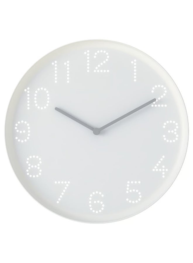 Modern White Wall Clock, Minimalist Decorative Silent Analog Clock, Battery-Operated for Home and Office - Image 1