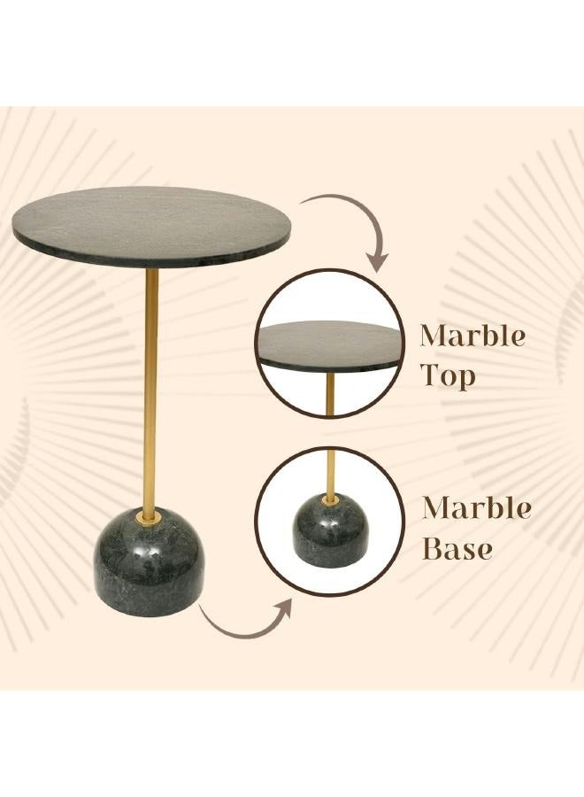 لوفت نيما,طاولة جانبية,دائرية,D35.5XH58CMS,رمادي,رخام-194642 - Image 3