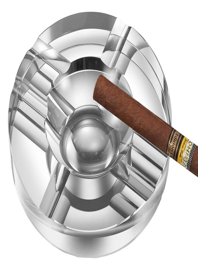 Visol Products VASH305 Elara Round Crystal Ashtray - Image 1