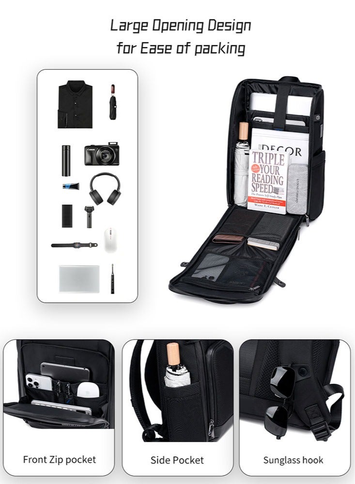 ARCTIC HUNTER Professional Business Travel Backpack, College Book Bag with Laptop and Tablet Compartment for Men  - Image 4