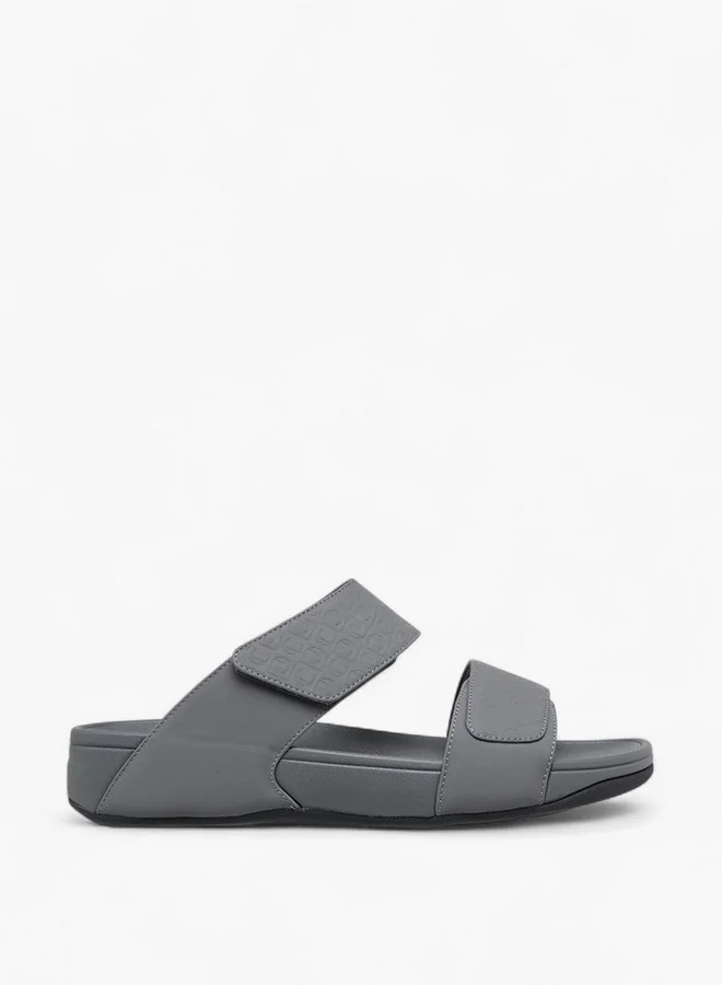 لو كونفورت Men Logo Embossed Slip-On Comfort Sandals