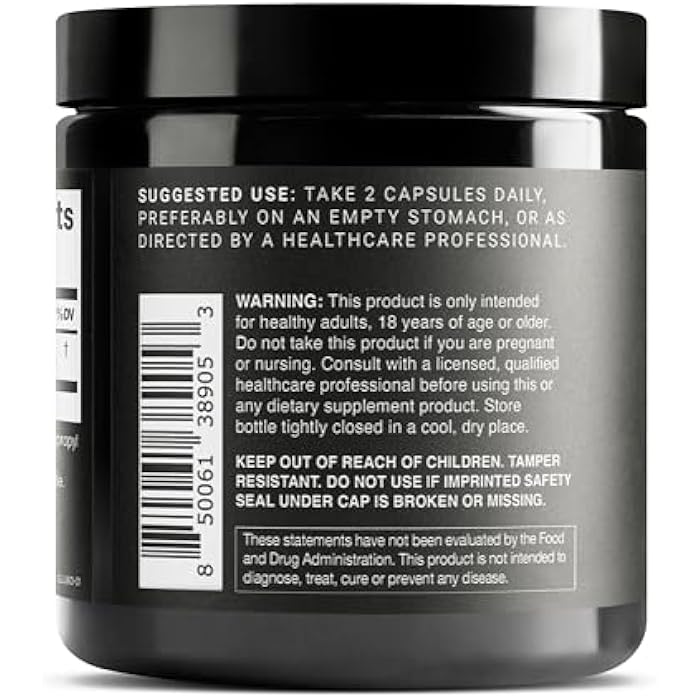 Toniiq Ultra High Strength Glutathione Capsules - 1000mg Concentrated Formula - 98%+ Highly Purified and Bioavailable - Non-GMO Fermentation - 60 Capsules Reduced Glutathione Supplement - Image 3