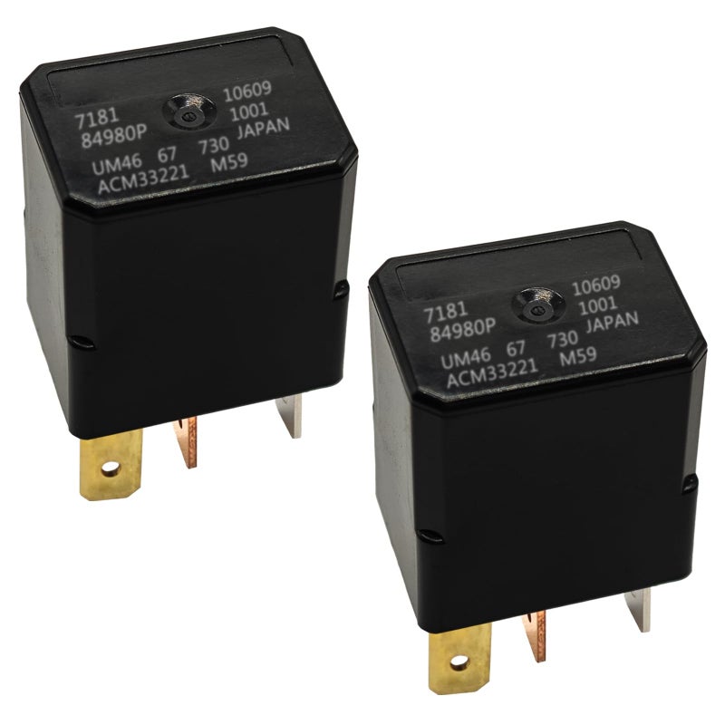 Casalytics Relay ACM33221 Set of 2 Multipurpose Automotive Relay 12VDC 4Pins Compatible with CM1aF12V CM1aR12VH78 - Image 3