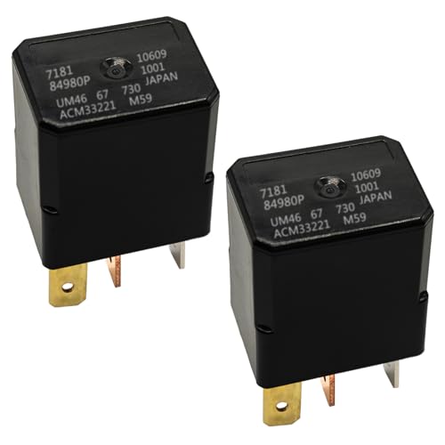 Casalytics Relay ACM33221 Set of 2 Multipurpose Automotive Relay 12VDC 4Pins Compatible with CM1aF12V CM1aR12VH78 - Image 1