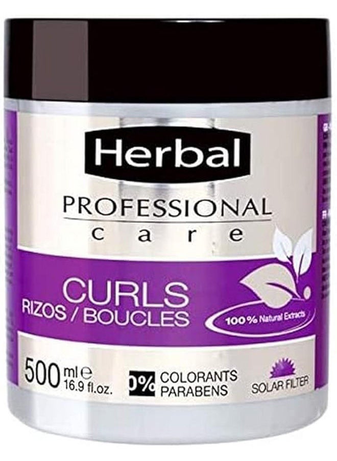 Herbal - Professional Hair Mask For Curly Hair Care - Image 1