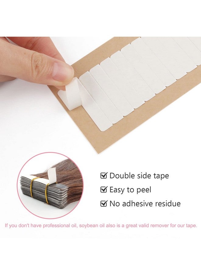 Sixstarhair Tape Replacement For Tape In Hair Extensions 120 Pieces Per Pack Double Sided Adhesive Hair Extension Tape Tabs 4Cm X 0.8Cm No Residue Tapes - Image 4