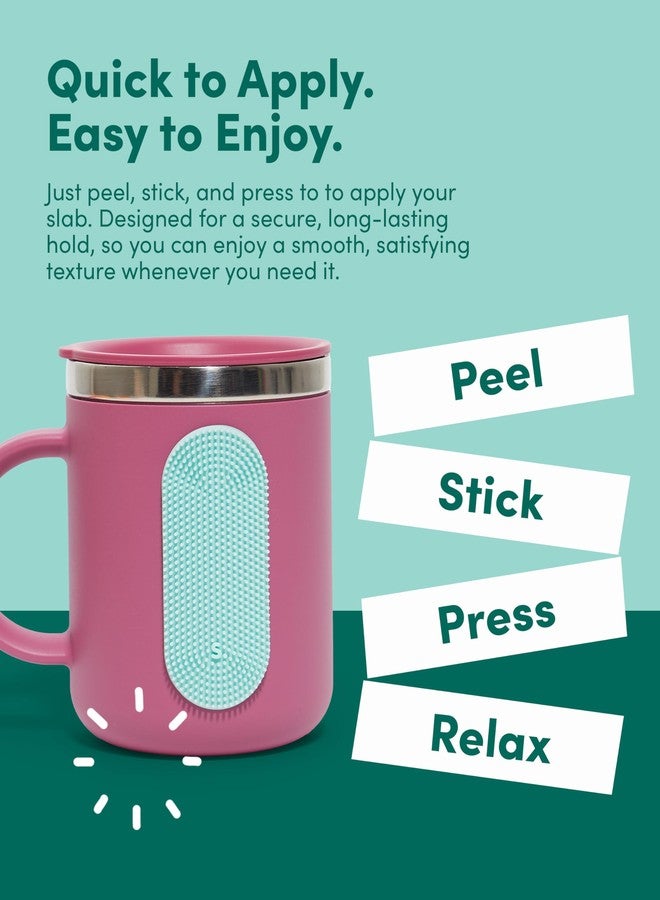Speks Slabs Silicone Sensory Stickers | Calming Strips & Fidget Stickers for Desk | Anxiety & Focus Tool for Teens and Adults | Green 3-Pack - Image 4