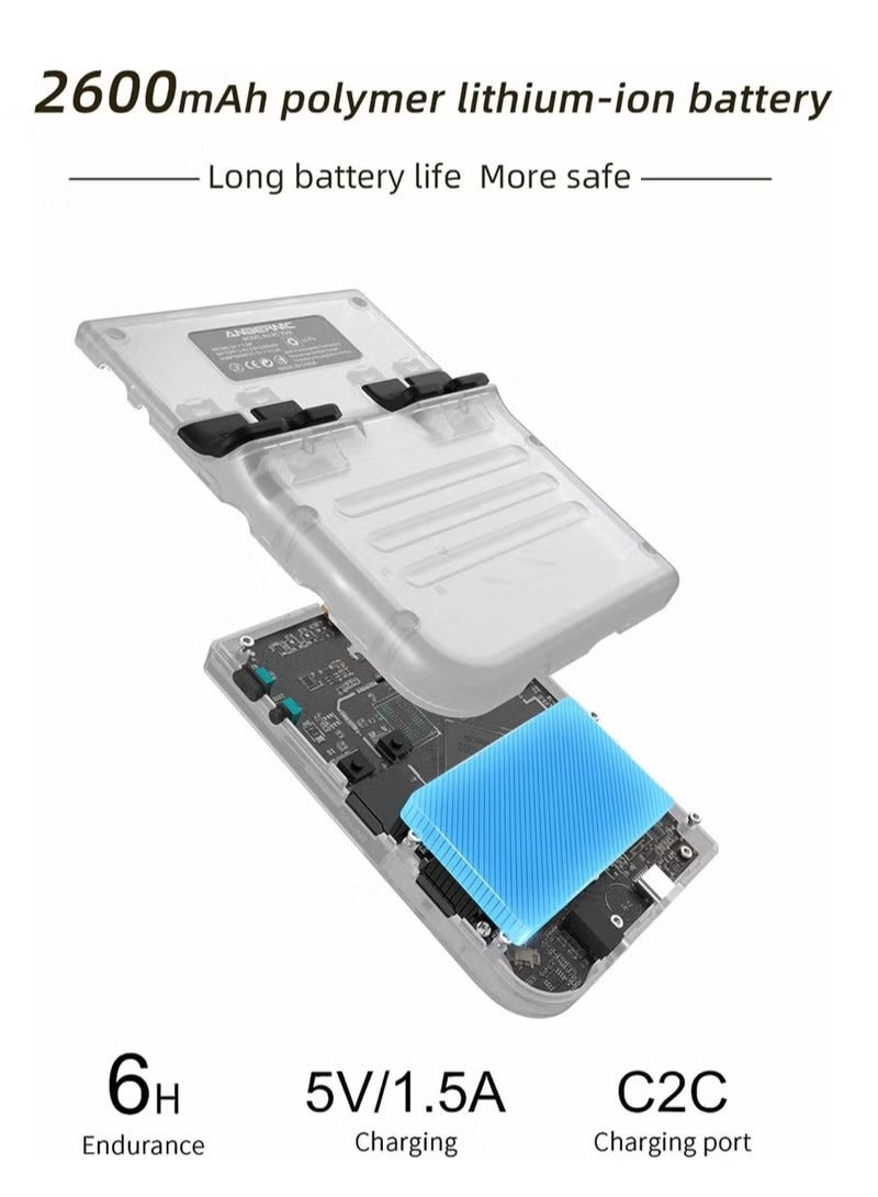 RG35XX Handheld Game Console, 3.5 Inch IPS Screen Linux System Retro Video Games Consoles, Portable Pocket Video Player with 5000+ Games (White, 64G) - Image 3