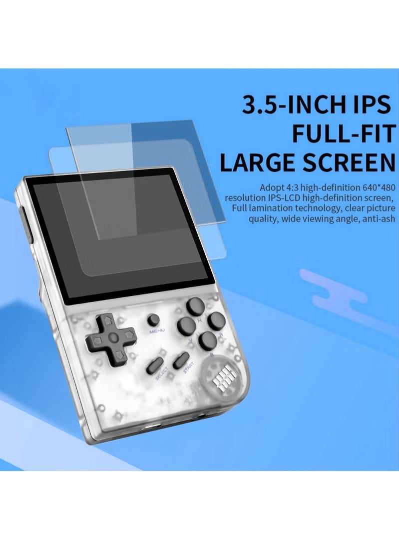 RG35XX Handheld Game Console, 3.5 Inch IPS Screen Linux System Retro Video Games Consoles, Portable Pocket Video Player with 5000+ Games (White, 64G) - Image 5