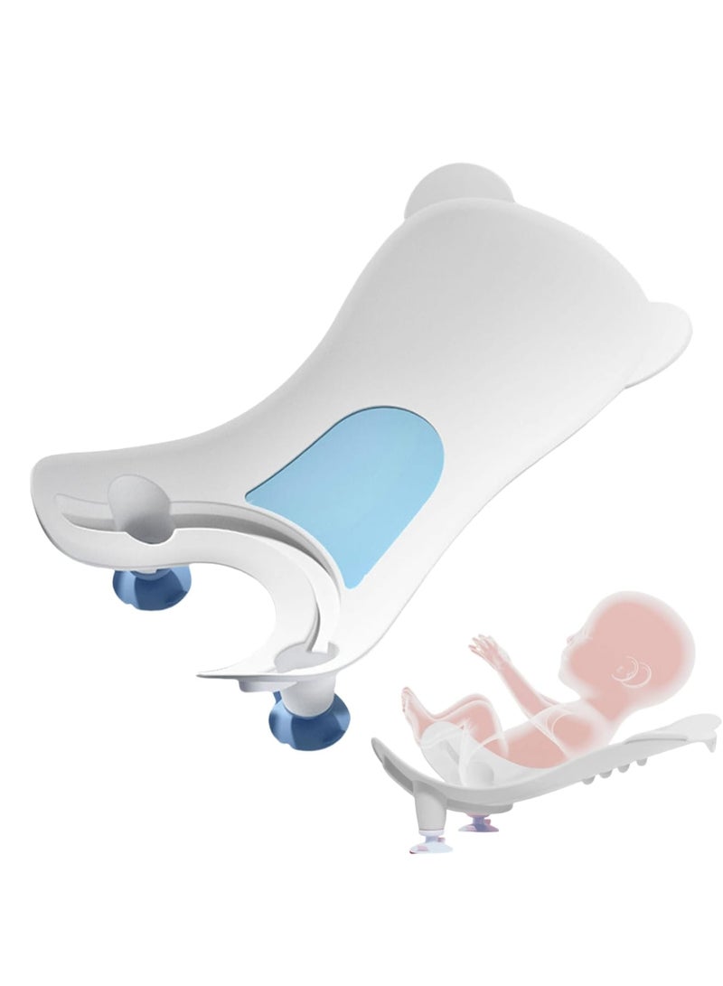 SYOSI Portable Infant Bath Support, Quick Baby Buttock Washing Tool for Sinks, Countertops, and Bathtubs, Lightweight and Convenient for Daily Baby Care, Ideal for Parents and Caregivers (White) - Image 1