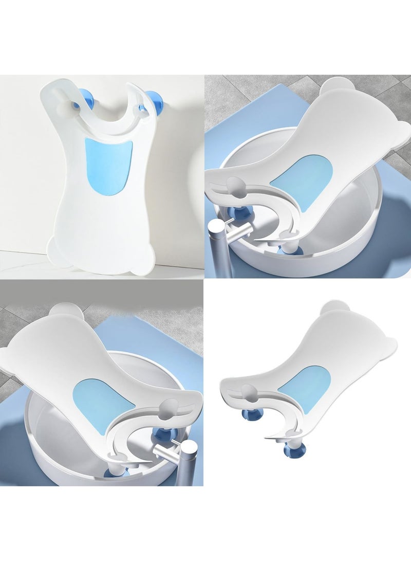 SYOSI Portable Infant Bath Support, Quick Baby Buttock Washing Tool for Sinks, Countertops, and Bathtubs, Lightweight and Convenient for Daily Baby Care, Ideal for Parents and Caregivers (White) - Image 4