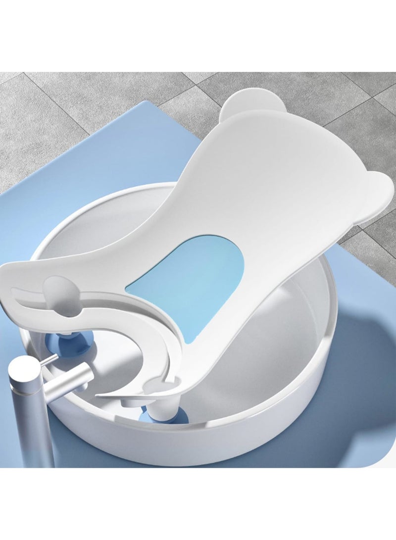 SYOSI Portable Infant Bath Support, Quick Baby Buttock Washing Tool for Sinks, Countertops, and Bathtubs, Lightweight and Convenient for Daily Baby Care, Ideal for Parents and Caregivers (White) - Image 2