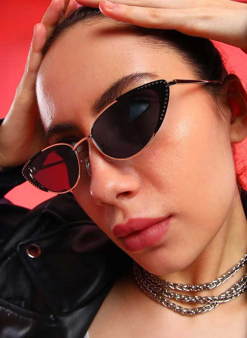 Haute Sauce The Studded Cateye Sunglasses
