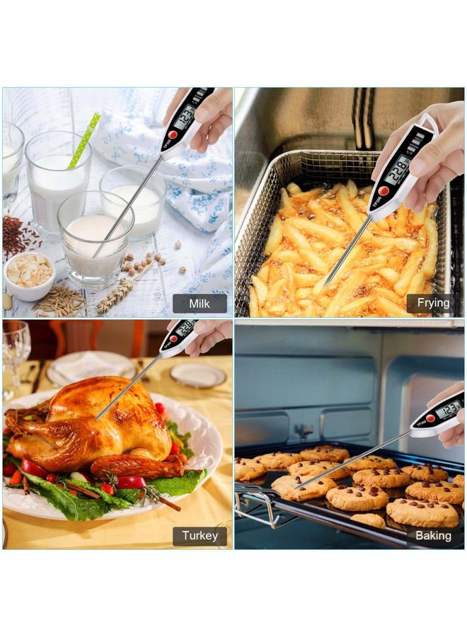 AimmiNate Meat Food Thermometer, Digital Candy Cooking Thermometer, Kitchen Cooking Thermometer Instant Read for BBQ Grill, Oil, Milk, Bath Water, Deep Fry, Candle Temperature - Image 2