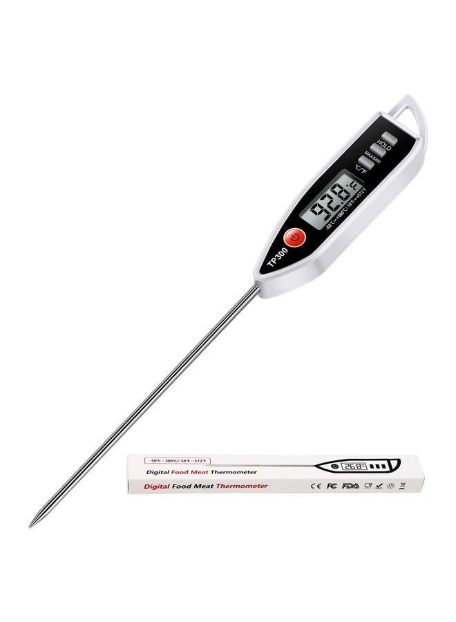 AimmiNate Meat Food Thermometer, Digital Candy Cooking Thermometer, Kitchen Cooking Thermometer Instant Read for BBQ Grill, Oil, Milk, Bath Water, Deep Fry, Candle Temperature - Image 1