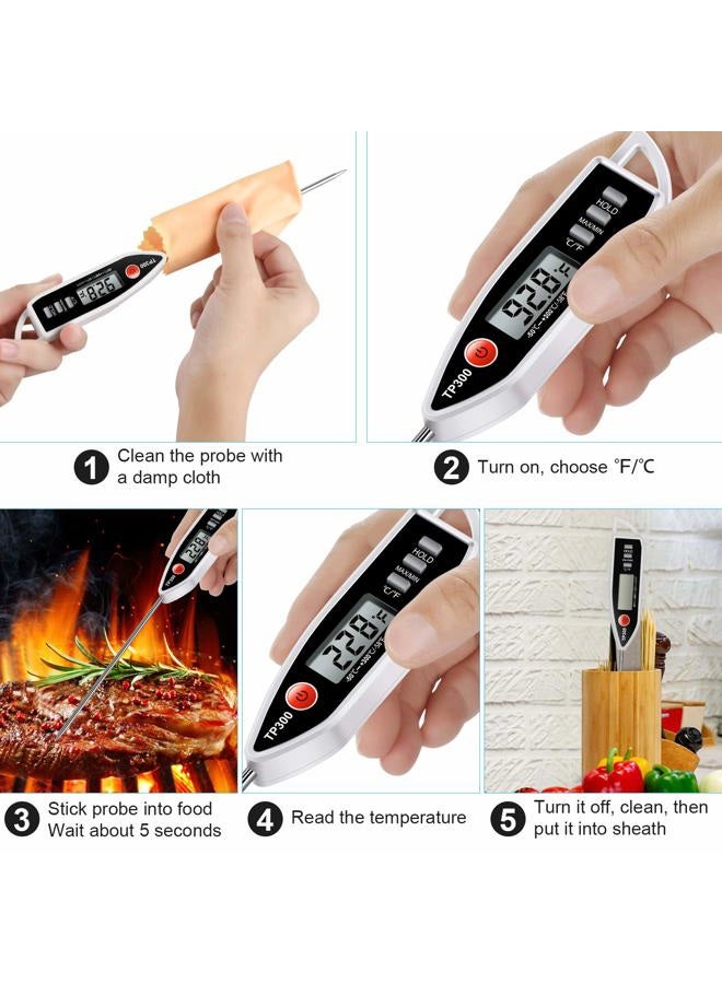 AimmiNate Meat Food Thermometer, Digital Candy Cooking Thermometer, Kitchen Cooking Thermometer Instant Read for BBQ Grill, Oil, Milk, Bath Water, Deep Fry, Candle Temperature - Image 4