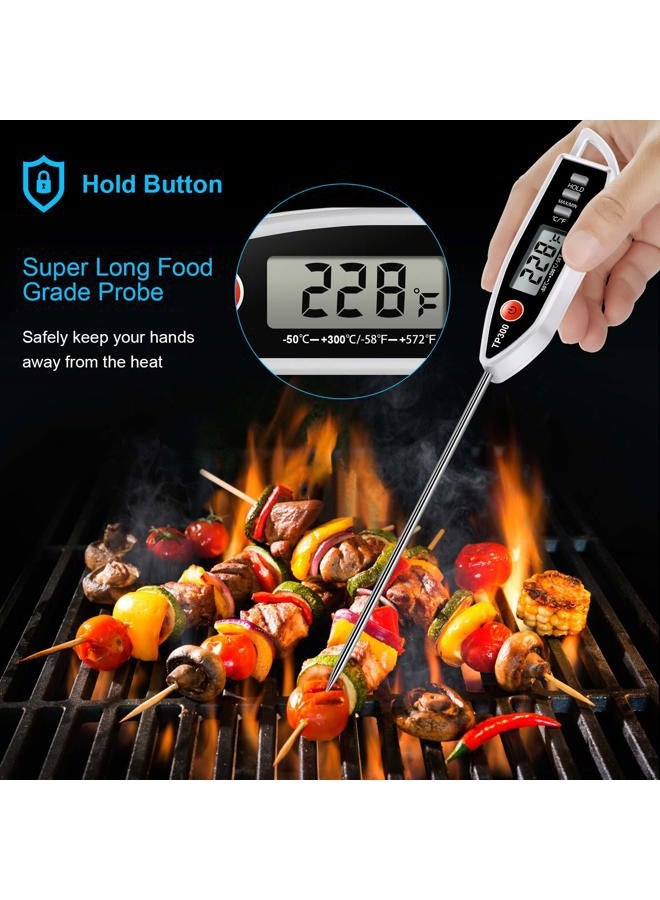 AimmiNate Meat Food Thermometer, Digital Candy Cooking Thermometer, Kitchen Cooking Thermometer Instant Read for BBQ Grill, Oil, Milk, Bath Water, Deep Fry, Candle Temperature - Image 3