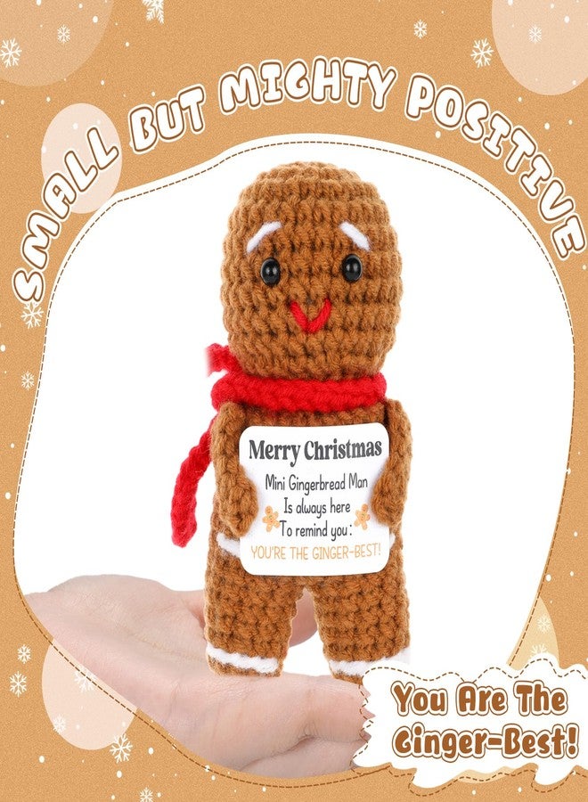 Naozinebi دمية رجل الزنجبيل المحبوكة يدويًا والمُلهمة، هدية مثالية لعيد الميلاد، مناسبة للأطفال والأصدقاء والعائلة وزملاء العمل. - Image 2