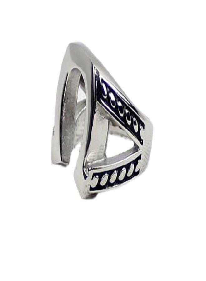 OEM Justified Horseshoe Ring Marshal Raylan Tv Props Replica Stainless Steel (US 11) - Image 3
