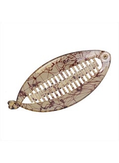 Fodattm 2Pcs French Banana Hair Clip Hair Claw Hair Comb Women Lady Large Shell Hair Clincher Flat Shark Hair Clip Hairgrip (C#)  - Image 5