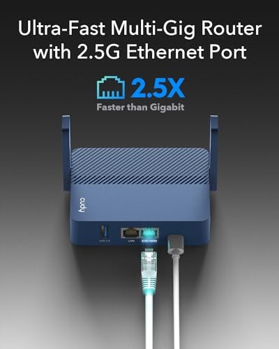 Cudy TR3000 PocketSized WiFi 6 Wireless 25Gb Travel Router WiFi Router OpenVPN Wireguard Connect to Public Hotel WiFi login Page RV - Image 3