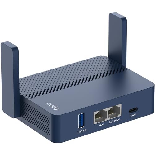Cudy TR3000 PocketSized WiFi 6 Wireless 25Gb Travel Router WiFi Router OpenVPN Wireguard Connect to Public Hotel WiFi login Page RV - Image 1