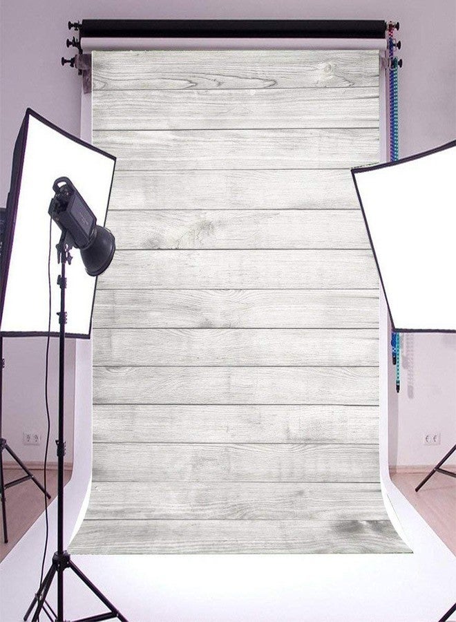 LFEEY 3x5ft Wood Backdrops for Photography Grunge Wood Vintage Worn Wooden Boards Background Seamless Backdrop Gray Wood Photo Backgrounds Wood Wall Wrinkle Free Photography Backdrops Photo Studio - Image 2