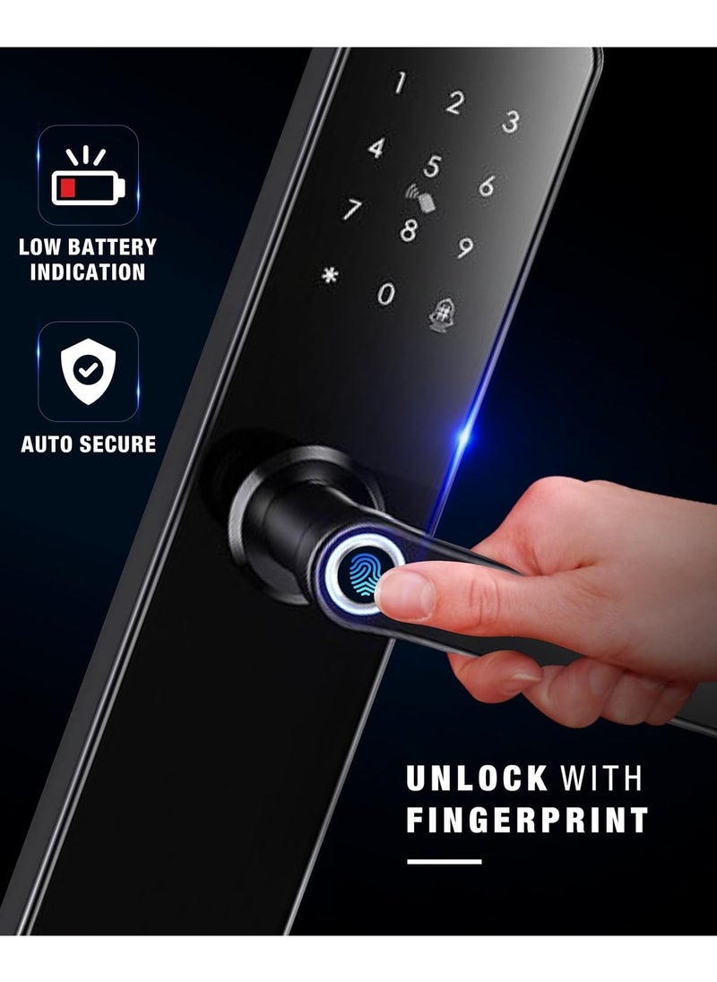 Ozone Morphy Eco Smart Digital Door Lock For Wooden Doors | Metal Doors | with Pin Code, RFID Card & Mechanical Key | Mobile App ] Ozolife App  By Ozone India  - Image 4