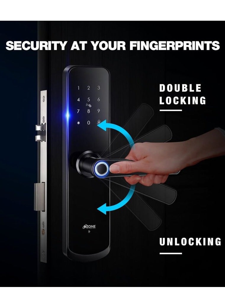 Ozone Morphy Eco Smart Digital Door Lock For Wooden Doors | Metal Doors | with Pin Code, RFID Card & Mechanical Key | Mobile App ] Ozolife App  By Ozone India  - Image 5