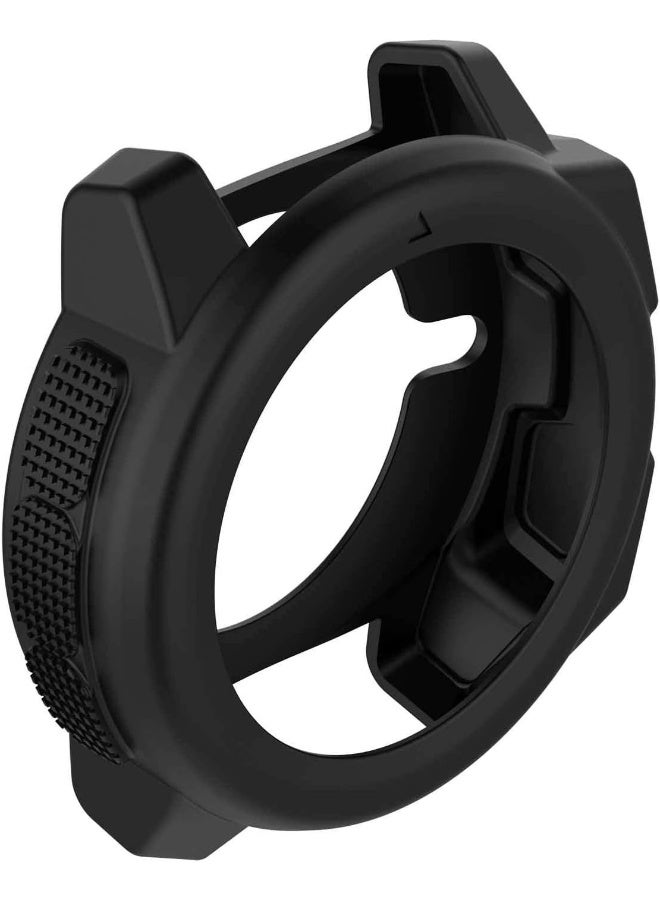 Lemspum SplenSun Compatible Silicone Protective Cover Cases Anti-Scratch Bezel Protector Replacement for Garmin Instinct,Instinct Solar Smartwatch (Black-3 Packs) - Image 5