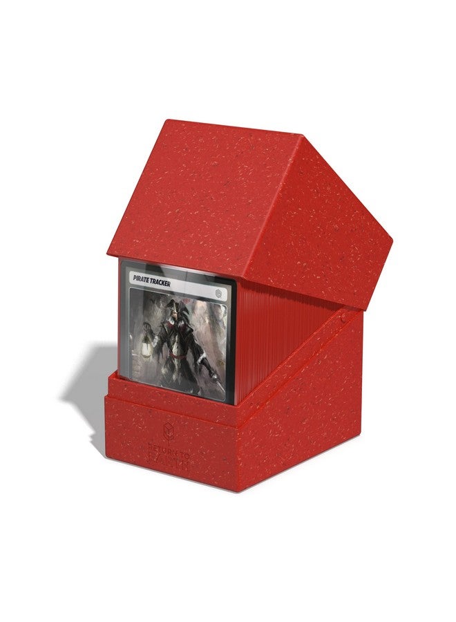 Ultimate Guard RTE Boulder 133+, Deck Case for 133 Double-Sleeved TCG Cards, Red, 87% Renewable, Made in Germany, Secure & Durable Storage - Image 5