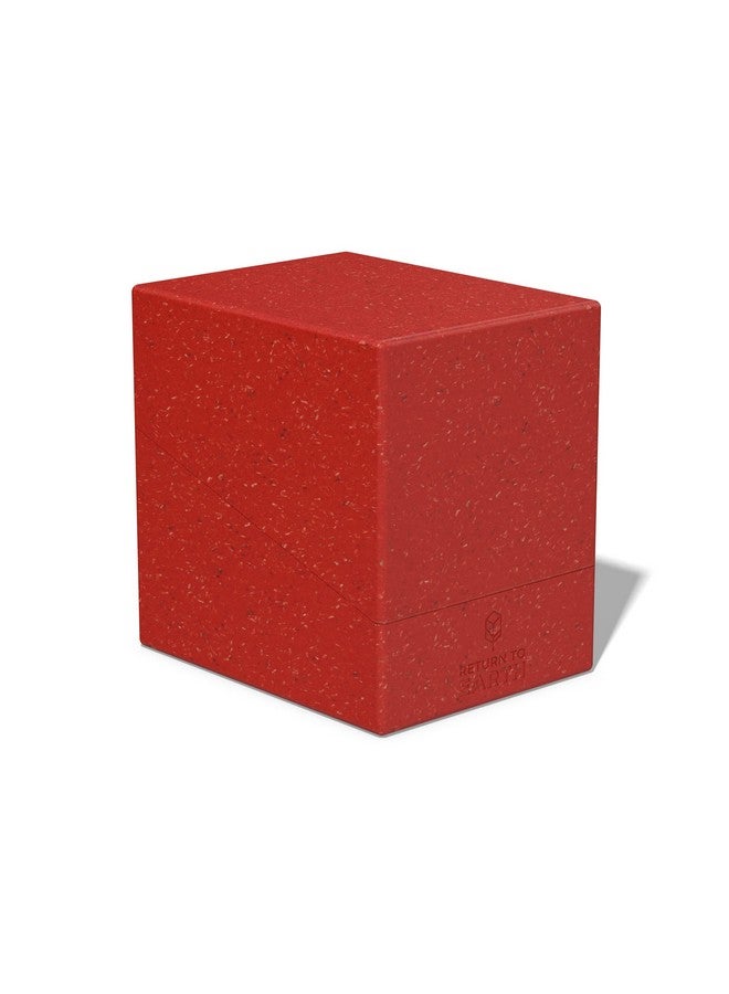 Ultimate Guard RTE Boulder 133+, Deck Case for 133 Double-Sleeved TCG Cards, Red, 87% Renewable, Made in Germany, Secure & Durable Storage - Image 1