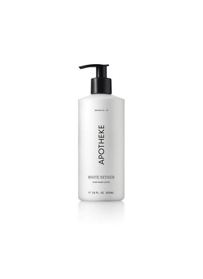 APOTHEKE لوشن معطر فاخر برائحة نجيل الهند الأبيض 10 أونصة برائحة الأوكالبتوس والليلك والعنبر وخشب الأرز مغذي ومرطب ومرطب لليدين والجسم غني بالألوفيرا نباتي للبشرة الجافة  - Image 1