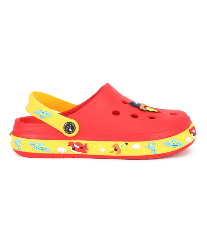 Aqualite Junior Red & Yellow Clogs UK 9 - Image 3