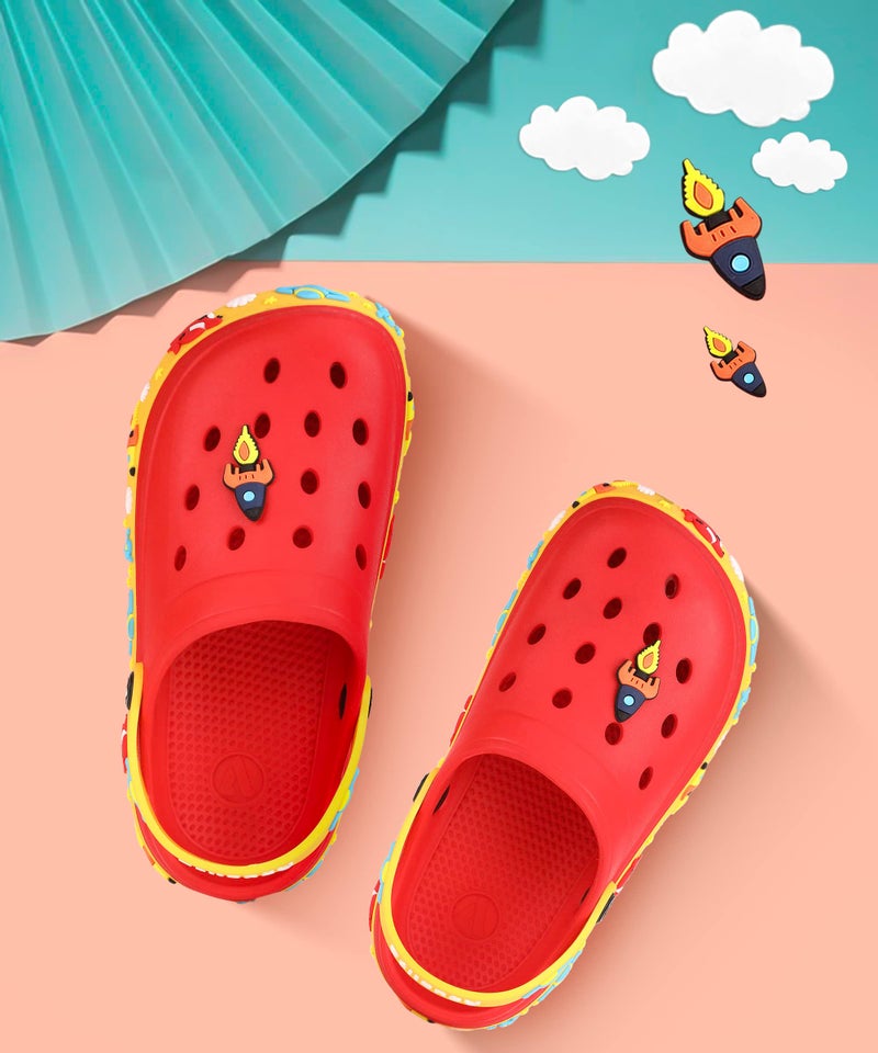 Aqualite Junior Red & Yellow Clogs UK 9 - Image 2