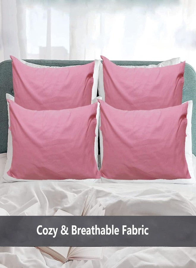 LEISUREWEEK Premium Queen Pillowcases 4 Pack - Pink Standard - Ultra Soft 1800 Thread Count Microfiber- Double Brushed - Allergies Free - Wrinkle Resistant Pillowcase - Image 4