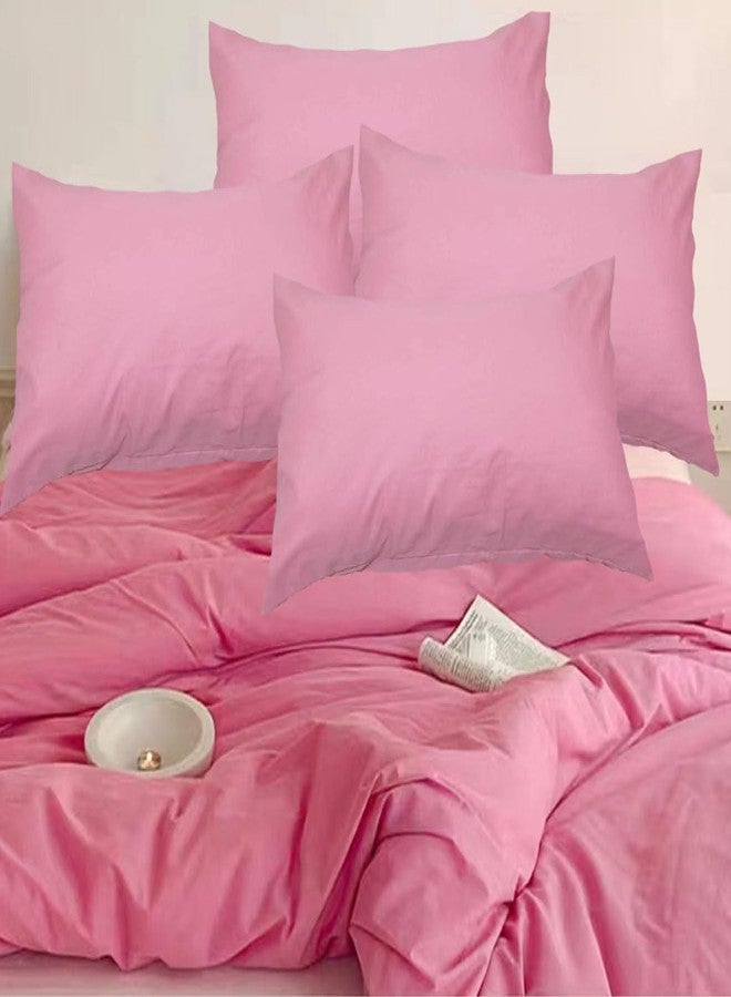 LEISUREWEEK Premium Queen Pillowcases 4 Pack - Pink Standard - Ultra Soft 1800 Thread Count Microfiber- Double Brushed - Allergies Free - Wrinkle Resistant Pillowcase - Image 1