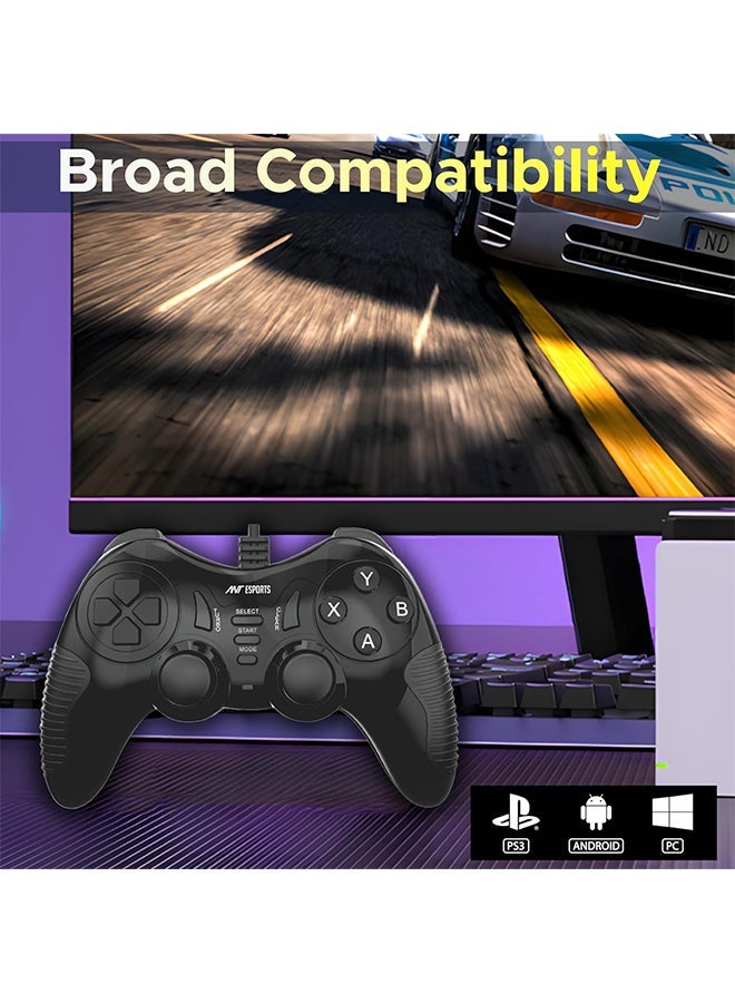 ANT Esports Renewed - Ant Esports GP130 Wired Gamepad (Black) - Image 5