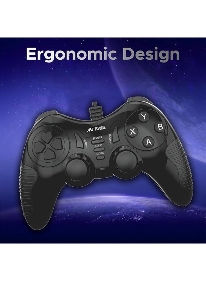 ANT Esports Renewed - Ant Esports GP130 Wired Gamepad (Black) - Image 2