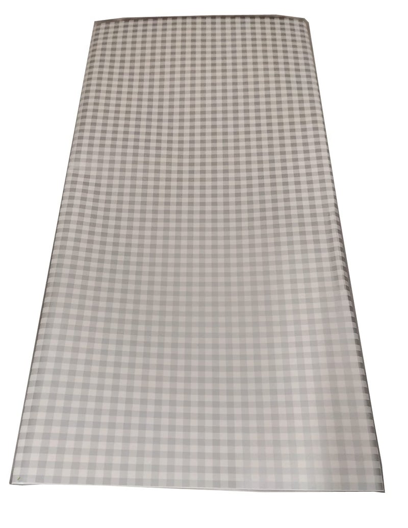 3A Featuretail Check Printed Gift Wrapping Paper, Gifts Wrap Sheets, Packing Paper Sheet for Birthday Gift Pack (10 Sheets, Silver Check Printed) - Image 1