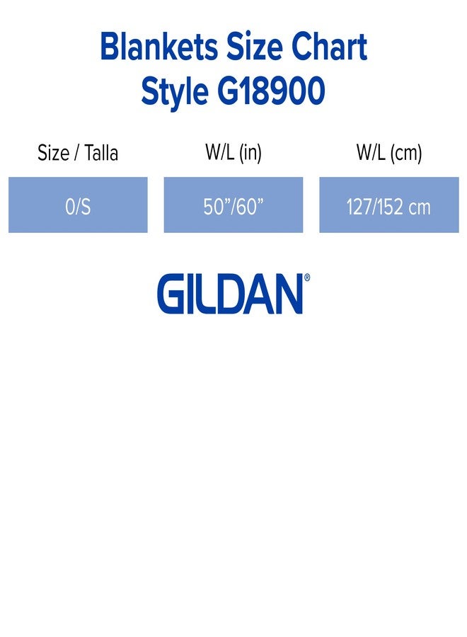 Gildan Heavy Blend Fleece Blanket, Style G18900, Sport Grey, 50" x 60" - Image 4