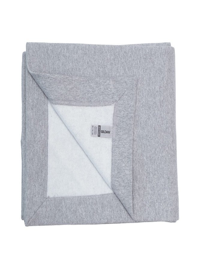 Gildan Heavy Blend Fleece Blanket, Style G18900, Sport Grey, 50" x 60" - Image 1
