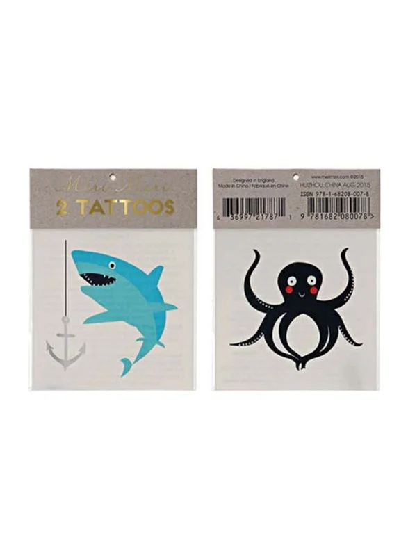 Meri Meri Sea Creatures Tattoos
