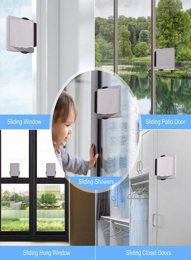 موكا قفل باب منزلق من موكا | قفل أمان للأطفال لاصق من 3M للأبواب الزجاجية المنزلقة والنوافذ والخزائن والأدراج | أمان للأطفال والحيوانات الأليفة | لا يحتاج إلى ثقب | بني | عبوة من قطعتين - Image 5